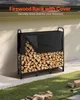 Étagère à bois en métal VEVOR, 122x32x118 cm Étagère à bois Voir les images du produit 2