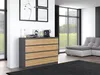 Kommode, Sideboard mit 8 Schubladen (138cm x 40cm x 97cm) Produktbild-Vorschau 3