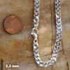 Silberkette Panzerkette Länge 50cm - Breite 5,2mm - 925 Produktbild-Vorschau 5