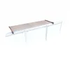 A clothes drying rack is shown on top of a white structure. Voir les images du produit