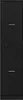 A black wooden cabinet with two drawers. Produktbild-Vorschau