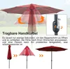 TolleTour 3.5m Sonnenschirm Gartenschirm Wasserabweisend Produktbild-Vorschau 4