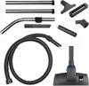 A collection of vacuum cleaner attachments and parts laid out on a white background. Produktbild-Vorschau