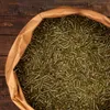 A close-up overhead view of a bag of horse feed pellets. Produktbild-Vorschau