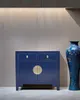 Fine Asianliving Armadio Cinese Blu Notte - Collezione Anteprima dell’immagine prodotto 2