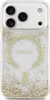 A clear, professional shot of a phone case with glitter inside. Voir les images du produit