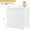 Sweetcrispy 2er Set Nachttische, Nachtschrank Kommode mit 2 Produktbild-Vorschau 7