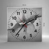 Wanduhr - Quadrat - Glasuhr - Kuss Liebe Paar - 30x30cm - Produktbild-Vorschau 3
