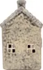 Clayre & Eef Dekoratives Haus mit LED LED 6x6x11 cm Grau Produktbild-Vorschau 3