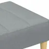 Möbel Fußhocker Hellgrau 77x55x31 cm Stoff - Fußhocker Produktbild-Vorschau 6