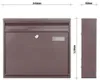 Profirst Mail PM 460 Briefkasten Braun Produktbild-Vorschau 4