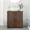 vidaXL Armoire de salle de bain avec porte, aspect chêne Voir les images du produit 4