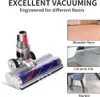 A vacuum cleaner brush head is shown next to images of different floor types. Náhled obrázku produktu