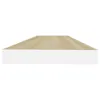 Schweberegale 2 Stk. Eichen-Optik und Weiß 80x23,5x3,8 cm Produktbild-Vorschau 6