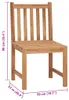 vidaXL Gartenstühle 8 Stk. mit Kissen Massivholz Teak Produktbild-Vorschau 7