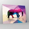 Bilder auf glas - Elefanten Illustration Bunt - 70x50cm - Produktbild-Vorschau 4