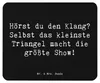 Mr. & Mrs. Panda Mouse Pad Spruch Triangel Klang - Schwarz Produktbild-Vorschau 1