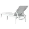 Bain de soleil blanc 186x60x29 cm PP Voir les images du produit 6