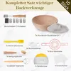 10-teiliges Gärkörbchen Brot Set,23cm Gärkörbchen und Produktbild-Vorschau 2