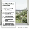 Mucola barierka balkonowa srebrnaFrancuska barierka Podgląd zdjęcia produktu 7