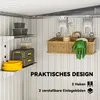 Outsunny Metall Gerätehaus 2,81m² 154x206,5x181 cm Produktbild-Vorschau 5