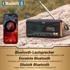 Radio DAB+ FM con manivela, energía solar, batería Vista previa de la imagen del producto 7