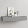 vidaXL Wandregal mit Schublade Grau 60x23,5x10 cm MDF Produktbild-Vorschau 2