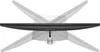 A top-down view of a Dell monitor with its stand tilted to the sides. Produktbild-Vorschau