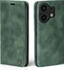 A green flip case for a smartphone is shown from two angles. Produktbild-Vorschau