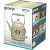 Gorenje K17CLIN, 1,7 l, 2000 W, Cremefarben, Metall, Produktbild-Vorschau 3