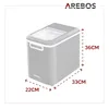 AREBOS Eiswürfelmaschine 12kg 24h 8 Eiswürfel in 10 Min 2,2 Produktbild-Vorschau 9