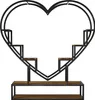 UnboxG Scaffale per piante a forma di cuore alto 138 cm con Anteprima dell’immagine prodotto 11