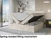 MEBLINI Boxspringbett mit Bettkasten - Gepolstert Produktbild-Vorschau 3