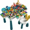 Kindertisch mit Bausteinen und Stuhl - kreatives Spiel- und Produktbild-Vorschau 1