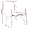 Fotel The Living Store ciemnoszary 62x79x79 cm aksamitny Podgląd zdjęcia produktu 8