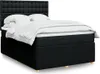 Boxspringbett mit Matratze Schwarz 140x190 cm Stoff Produktbild-Vorschau 2