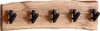 WOHNLING Design Wandgarderobe Akazie Massivholz / Metall 60 Produktbild-Vorschau 6