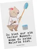 Mr. & Mrs. Panda Postkarte Malerin Herz - Weiß - Geschenk, Produktbild-Vorschau 1