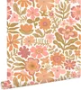 ESTAhome Tapete Blumen Orange und Rosa 50 x 900 cm Produktbild-Vorschau 1