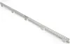 A silver metal wind deflector for a grill, shown on a white background. Anteprima dell’immagine prodotto