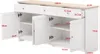 UnboxG Sideboard mit 4 Türen und 3 Schubladen, Weiß & Produktbild-Vorschau 7