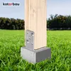Support de poteau en U KOTARBAU® à visser 60 mm Galvanisé à Voir les images du produit 1