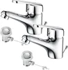 2PCS Auralum Wasserhahn Bad mit Zugstange, Produktbild-Vorschau 1