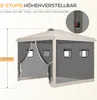 Outsunny Faltpavillon ca. 3x3m Pavillon mit 4 Produktbild-Vorschau 5