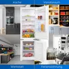 A collage of four different scenes: a kitchen, a pantry, a workshop, and a living room. Produktbild-Vorschau