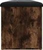 vidaXL Ławka ze schowkiem dąb wędzony 102x42x45 cm materiał Podgląd zdjęcia produktu 6