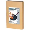 The image shows the packaging of a frying pan, with a label displaying a picture of the product and its details. Podgląd zdjęcia produktu