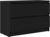 A black wooden chest of drawers. Náhled obrázku produktu