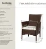 2 Zahradní židle ratanové vč. 4 povlaků Náhled obrázku produktu 5