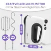 Clatronic Mixer mit kraftvollen 400 Watt-Motor | Handmixer Produktbild-Vorschau 9
